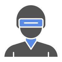 Virtual Reality Vector Icon Style
