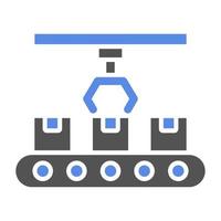 Conveyor Robot Vector Icon Style