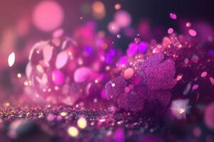 pink purple bokeh background texture. photo