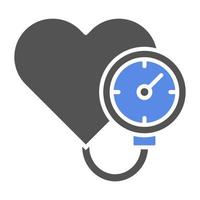 Blood Pressure Gauge Vector Icon Style
