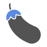 Eggplant Vector Icon Style