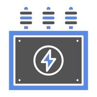 Power Transformer Vector Icon Style