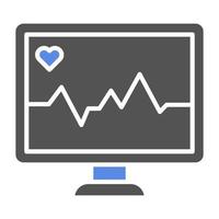 Heart Monitoring Vector Icon Style