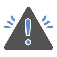 Warning Sign Vector Icon Style