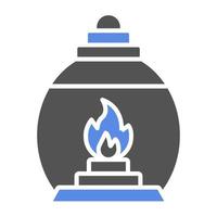 Gas Lamp Vector Icon Style