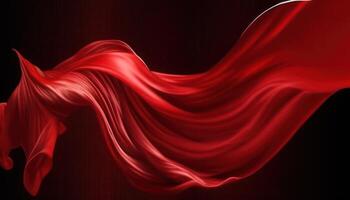 Flying Red Silk. photo