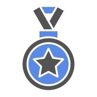 Gold Medal Vector Icon Style