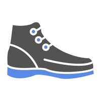 Hiker Boots Vector Icon Style