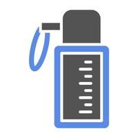 Water Flask Vector Icon Style