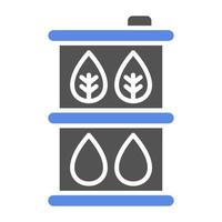 Biofuel Barrell Vector Icon Style
