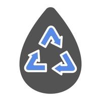 Save Water Vector Icon Style