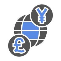 Foreign Currency Exchang Vector Icon Style