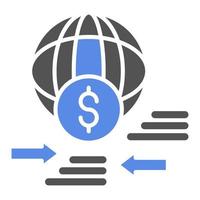 Funds Transfer Vector Icon Style