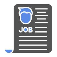 Job Ad Vector Icon Style