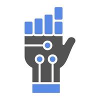 Robot Hand Vector Icon Style