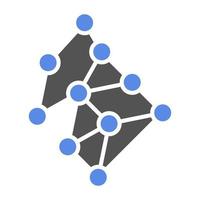 Neural Network Vector Icon Style