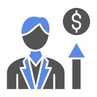 Career Growth Vector Icon Style