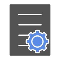 Documents Management Vector Icon Style