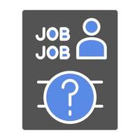 Job Vacancy Vector Icon Style