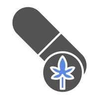 Cbd Capsules Vector Icon Style