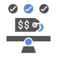 Fair Market Value Vector Icon Style