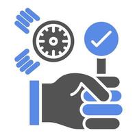 Quick Bid Vector Icon Style