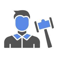 Auctioneer Male Vector Icon Style