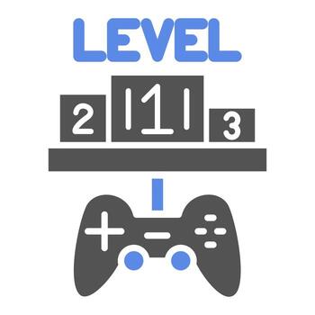 personalizado nivel vector icono estilo