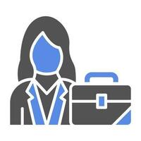 Businesswoman Vector Icon Style