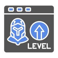 Level Up Vector Icon Style