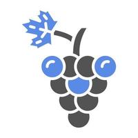 Grapes Vector Icon Style