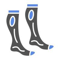 calcetines vector icono estilo