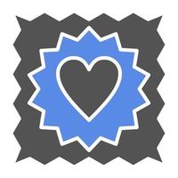 Charity Stamp Vector Icon Style