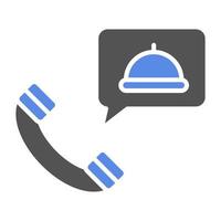 Order Food on Call Vector Icon Style