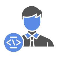 Programmer Vector Icon Style
