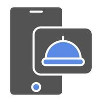 comida aplicación vector icono estilo