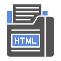 Html File Vector Icon Style