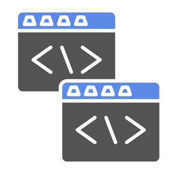 código refactorización vector icono estilo