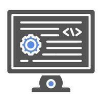 Backend Development Vector Icon Style