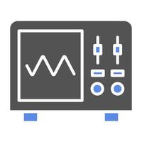 Oscilloscope Vector Icon Style