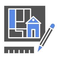 Technical Drawing Vector Icon Style