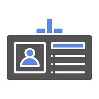 Identification Card Vector Icon Style