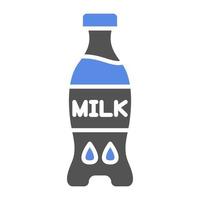 Milk Bottle Vector Icon Style