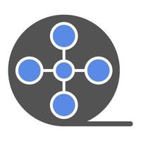 Film Reel Vector Icon Style