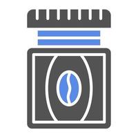 Coffee Jar Vector Icon Style