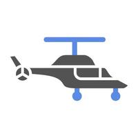 Helicopter Vector Icon Style