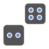 Dice Vector Icon Style