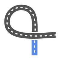 Road Ramps Vector Icon Style