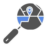 Search Map Vector Icon Style