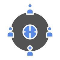 User Connection Vector Icon Style